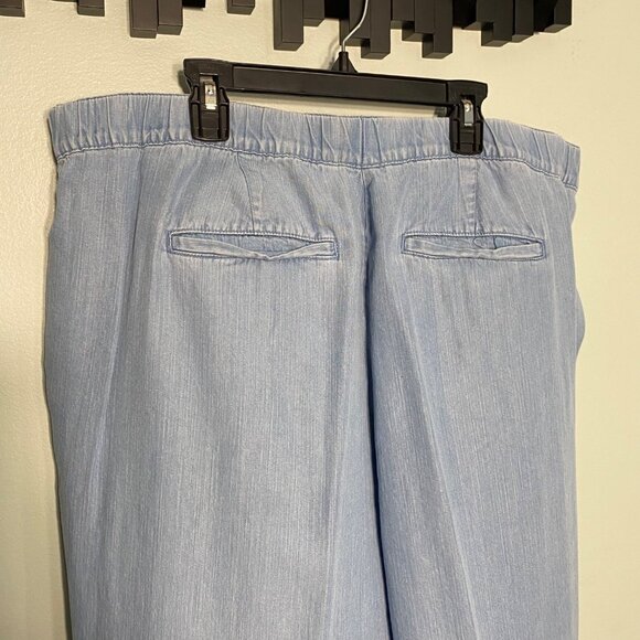 J. Jill Womens Size 18 Light Denim Loose Fit Pants - Classic Look - Picture 4 of 11